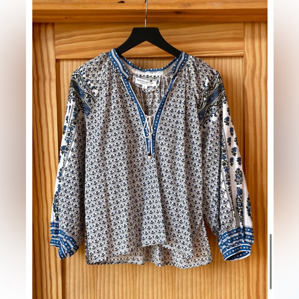 Emerson Fry India Heritage Top- Indigo Organic size small
